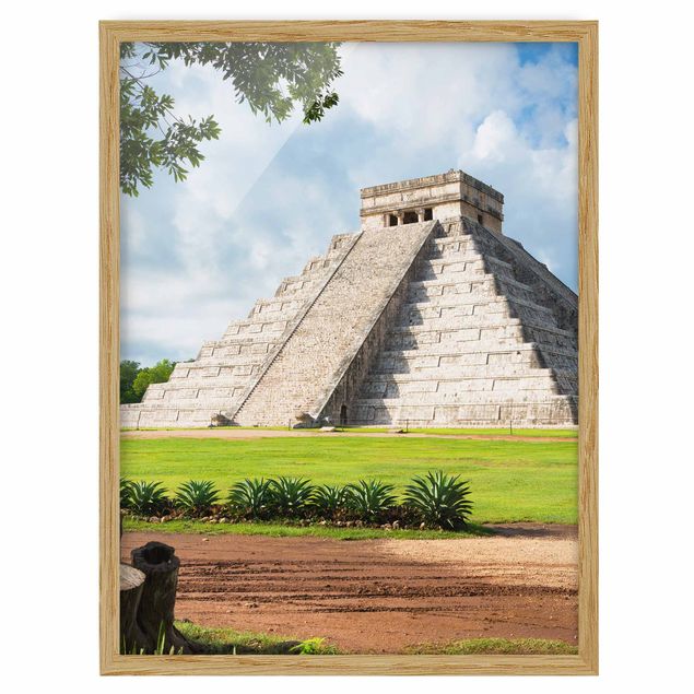 Quadri con cornice riproduzioni Piramide di El Castillo