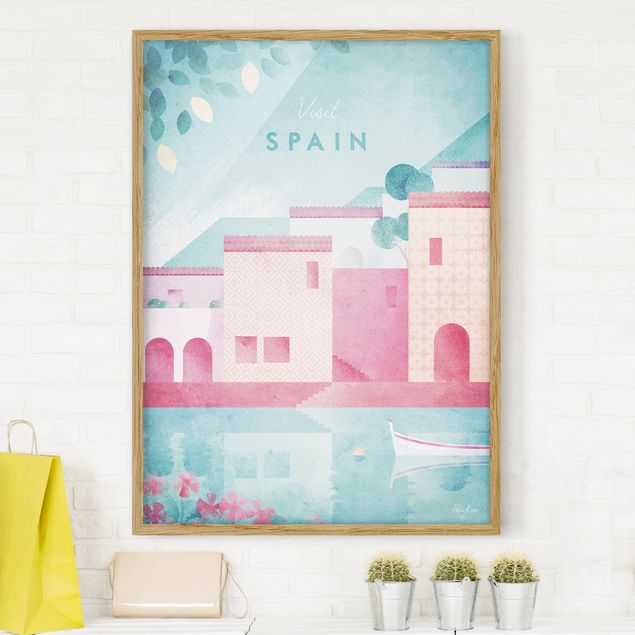 Quadri con cornice architettura e skylines  Poster di viaggio - Spagna