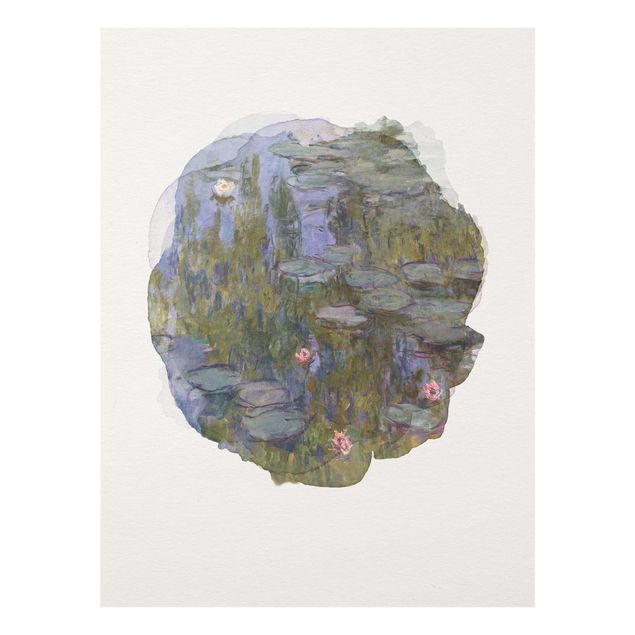 Stile di pittura Acquerelli - Claude Monet - Ninfee (Nympheas)