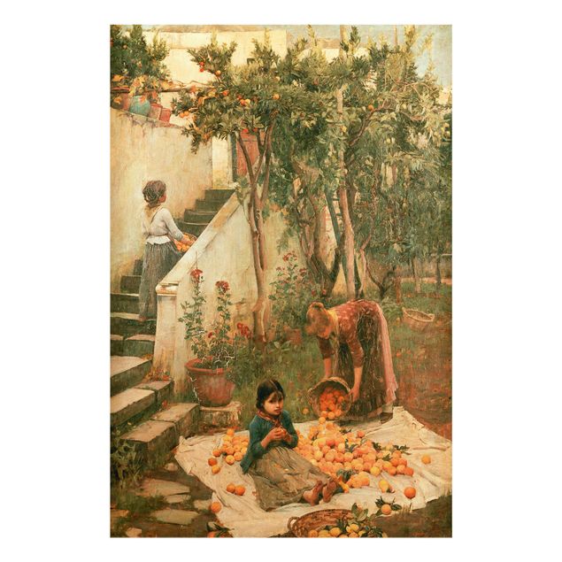 Quadro moderno John William Waterhouse - I raccoglitori di arance