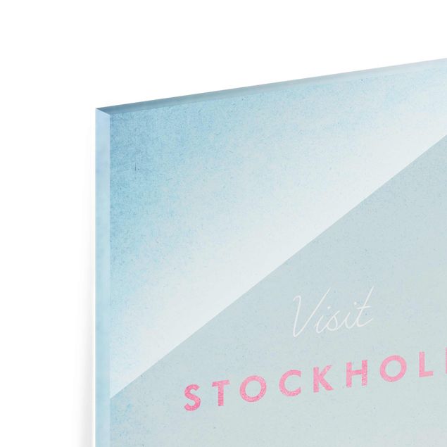 Glas Magnetboard Poster di viaggio - Stoccolma