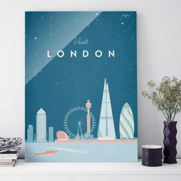 Quadri in vetro Londra Poster di viaggio - Londra