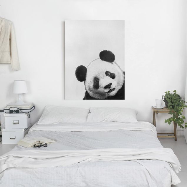 Riproduzioni quadri famosi Illustrazione - Panda Disegno in bianco e nero
