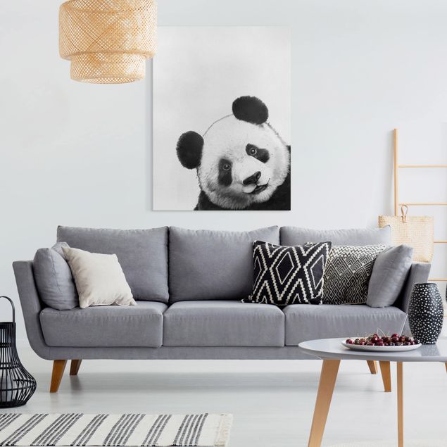 Quadri panda Illustrazione - Panda Disegno in bianco e nero
