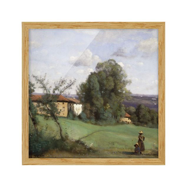 Quadri con cornice riproduzioni Jean-Baptiste Camille Corot - UnaFattoria a Dardagny