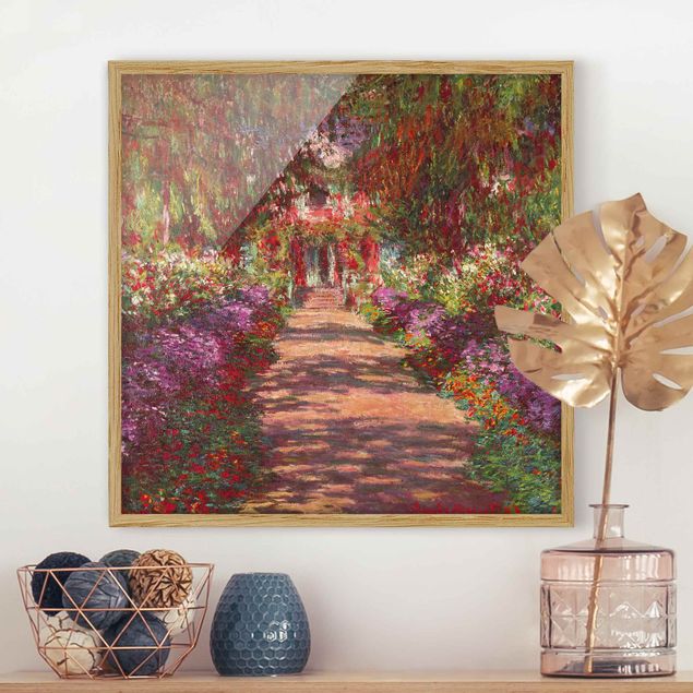 Riproduzioni Claude Monet - Sentiero nel giardino di Monet a Giverny