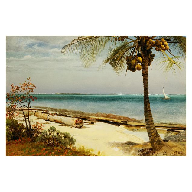Carta da parati mare Albert Bierstadt - Costa tropicale
