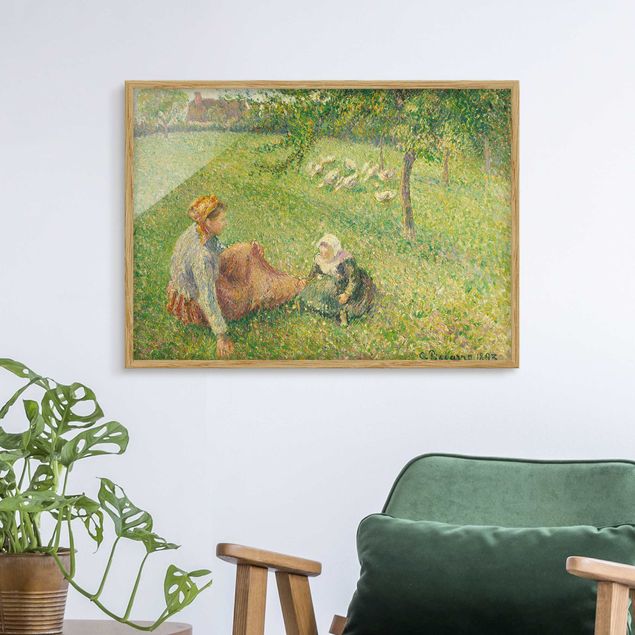 Quadri puntinismo Camille Pissarro - Il pascolo delle oche