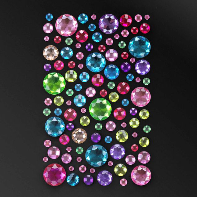 100 x Set di strass - Cristalli multicolore