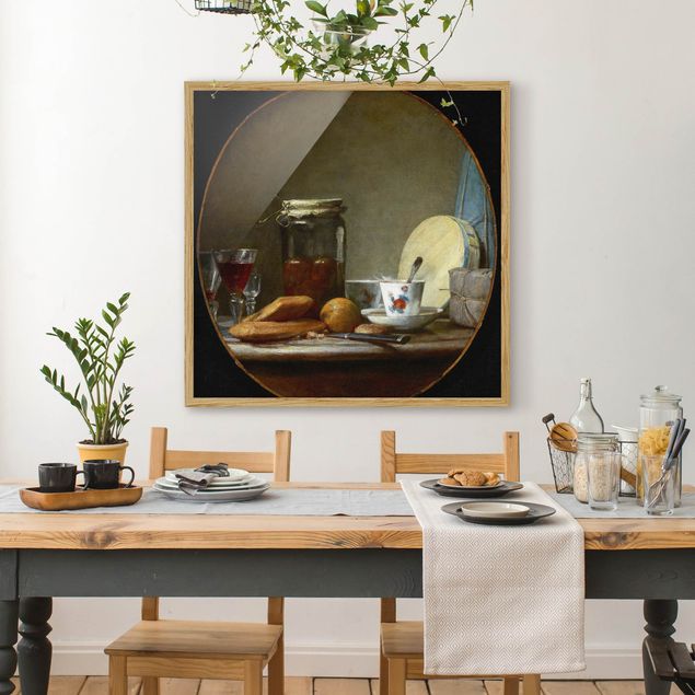 Quadro paesaggio Jean-Baptiste Siméon Chardin - Barattolo di albicocche