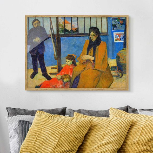 Stampe quadri famosi Paul Gauguin - La famiglia Schuffenecker