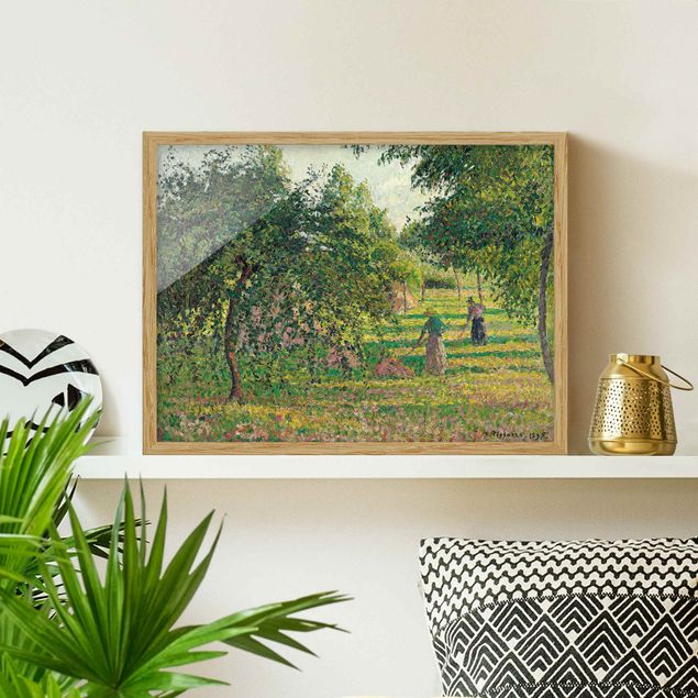 Quadri Impressionismo Camille Pissarro - Meli e ortiche, Eragny