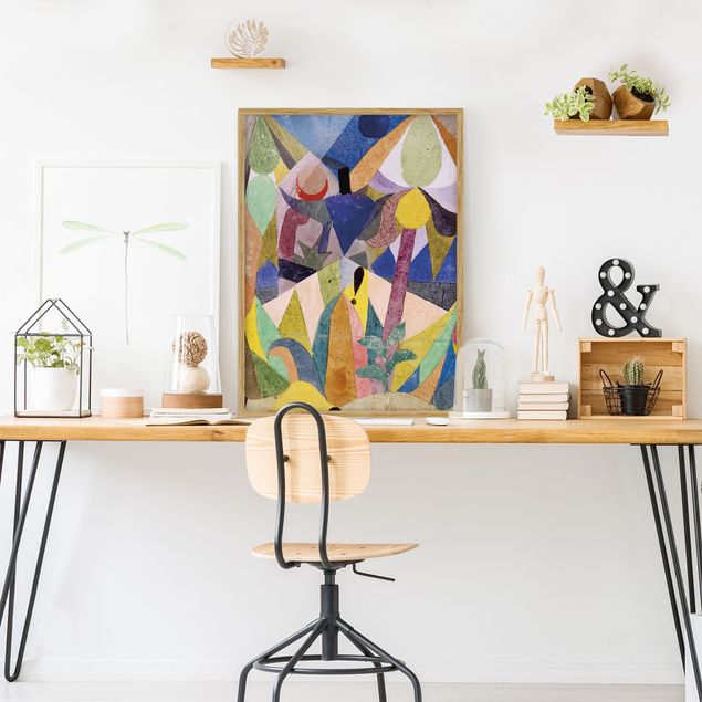 Stile artistico Paul Klee - Paesaggio mite tropicale