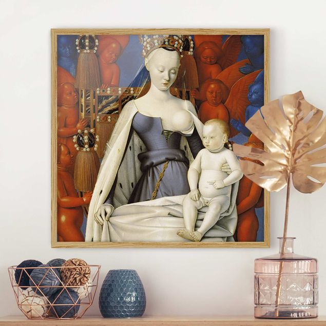 Riproduzioni Jean Fouquet - Madonna con bambino