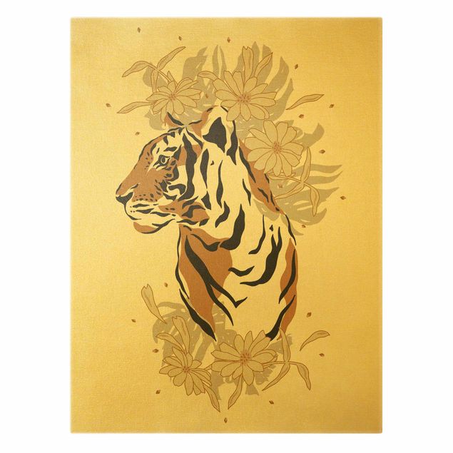 Quadri su tela Animali del Safari - Ritratto di tigre