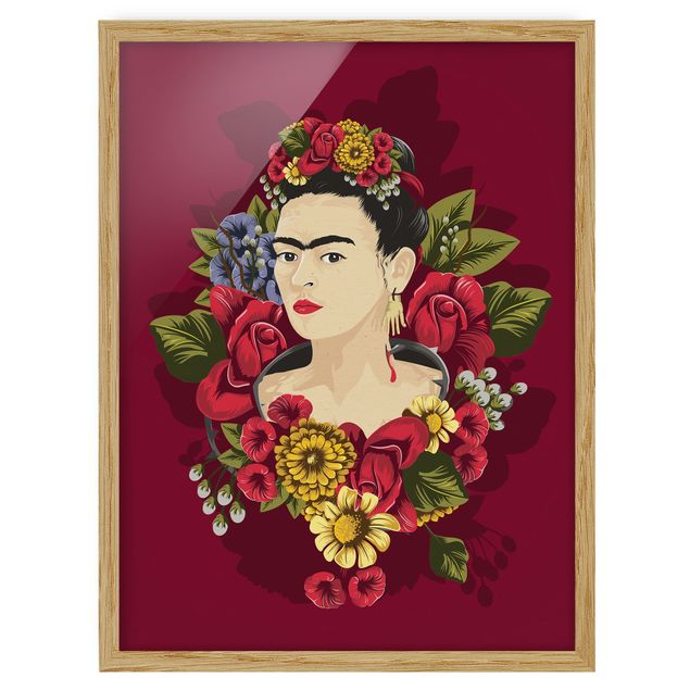 Quadri moderni per arredamento Frida Kahlo - Rose