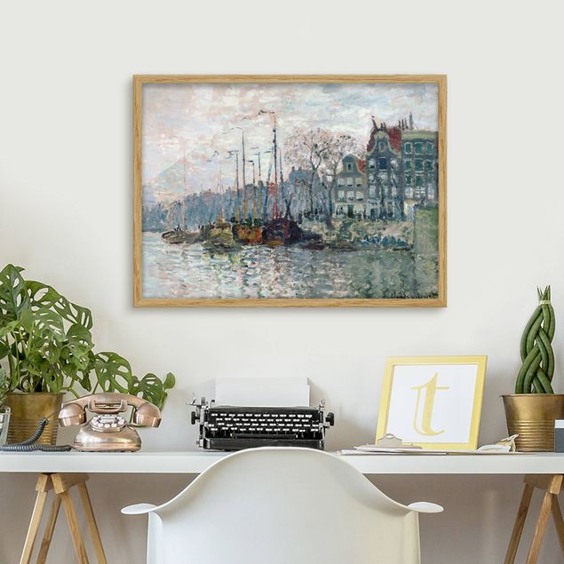 Correnti artistiche Claude Monet - Veduta di Prins Hendrikkade e Kromme Waal ad Amsterdam