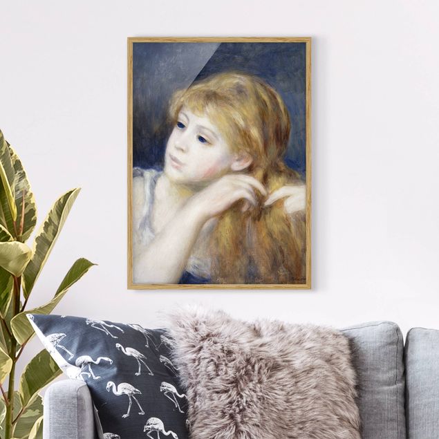 Stampe quadri famosi Auguste Renoir - Testa di giovane donna