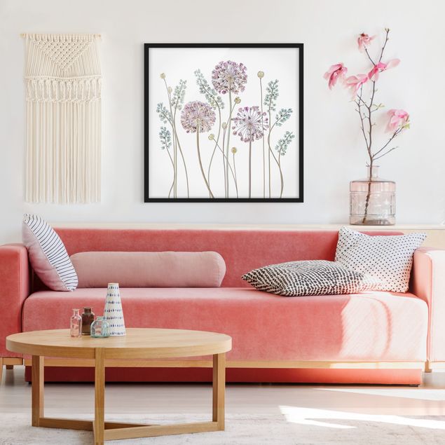 Quadri fiori Illustrazione di Allium