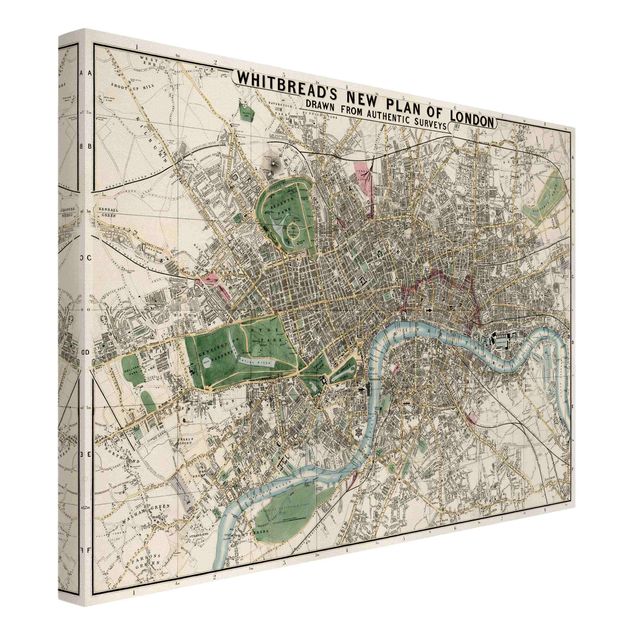 Quadro mappamondo Mappa vintage Londra