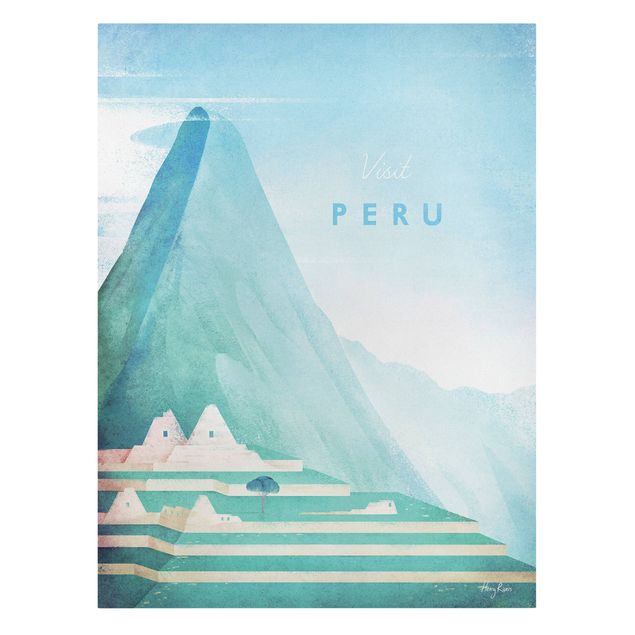 Quadro vintage Poster di viaggio - Perù