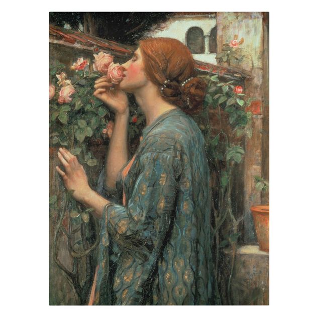 Riproduzione quadri famosi John William Waterhouse - L'anima della rosa