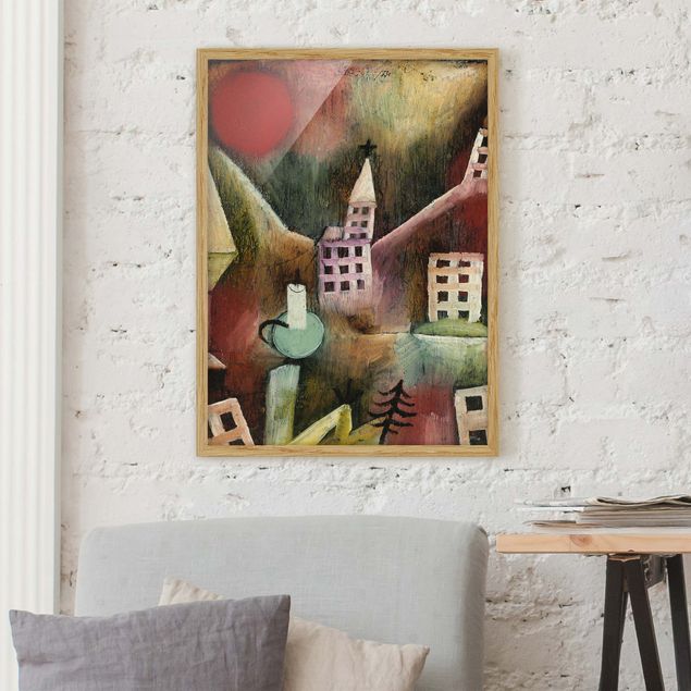 Stampe quadri famosi Paul Klee - Villaggio distrutto