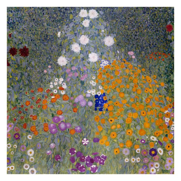 Carta da parati moderna Gustav Klimt - Giardino di casa