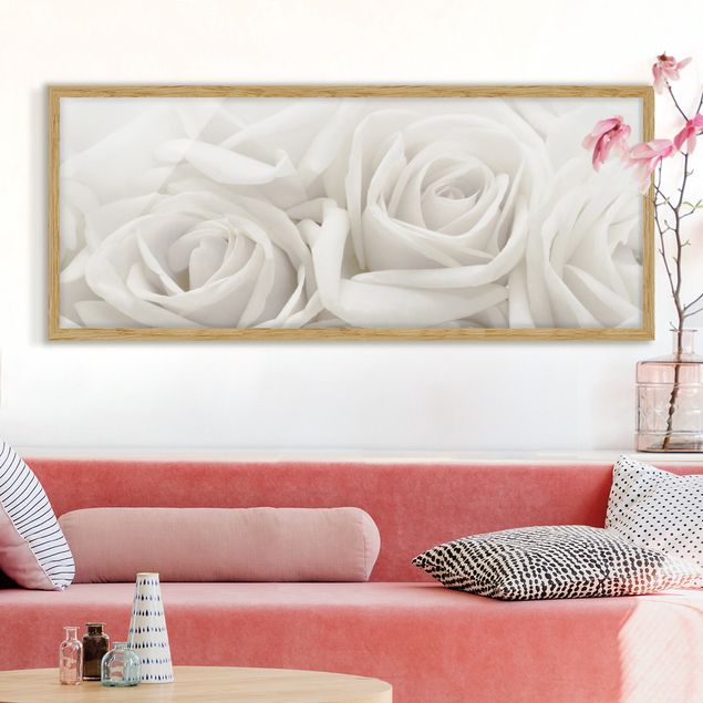Quadri moderni   Rose bianche