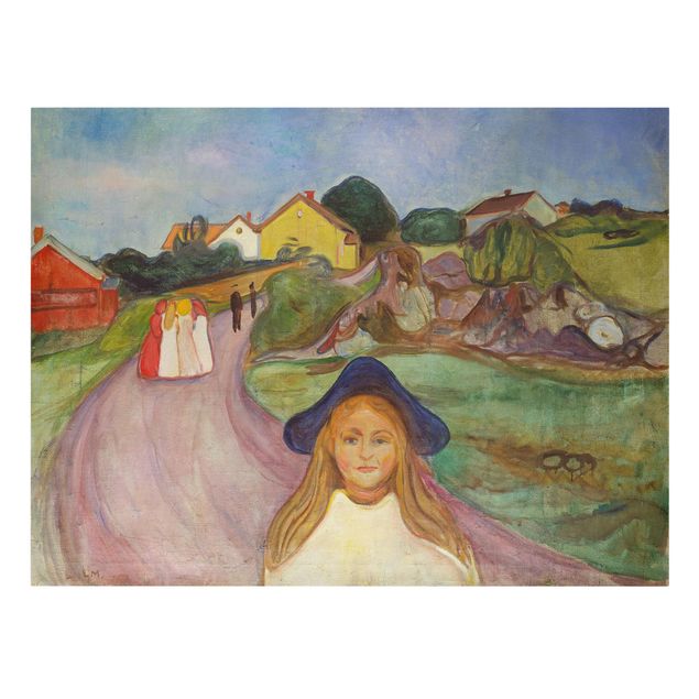 Correnti artistiche Edvard Munch - La strada di Åsgårdstrand