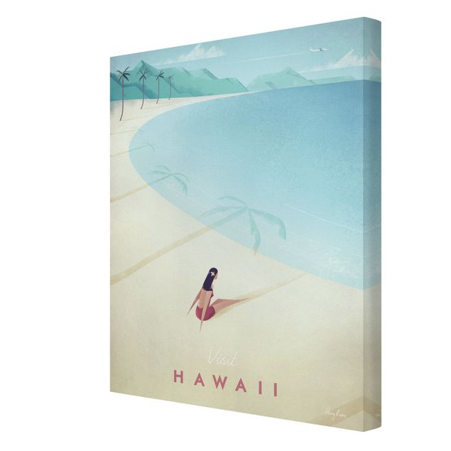 Quadri spiaggia Poster di viaggio - Hawaii