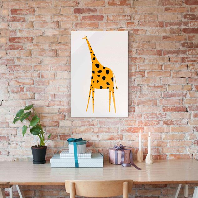 Quadro Africa Giraffa gialla