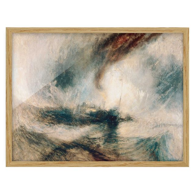 Quadri mare William Turner - Tempesta di neve - Barca a vapore al largo della bocca del porto