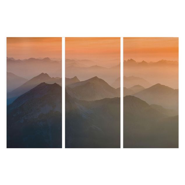 Stampe su tela paesaggio Vista dal monte Zugspitze