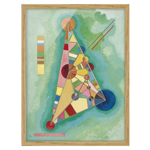 Quadri moderni per arredamento Wassily Kandinsky - Variegatura nel triangolo
