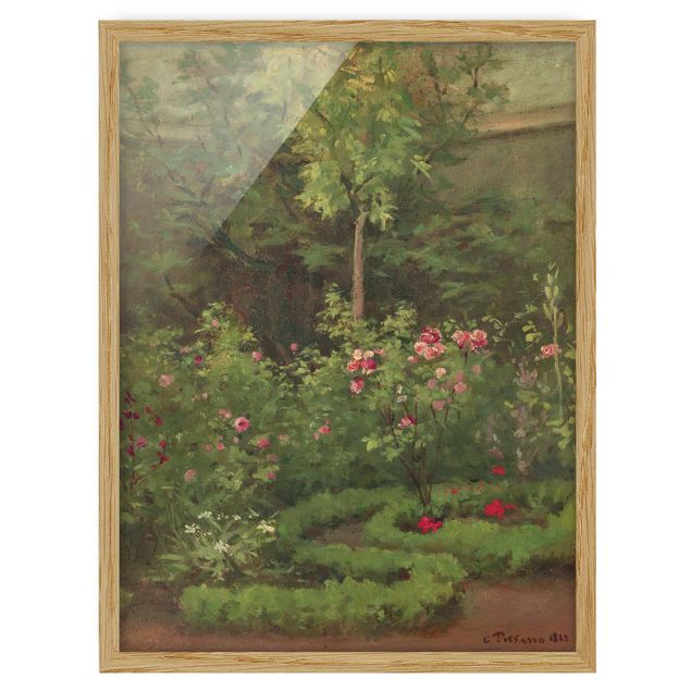 Quadro romanticismo Camille Pissarro - Un roseto