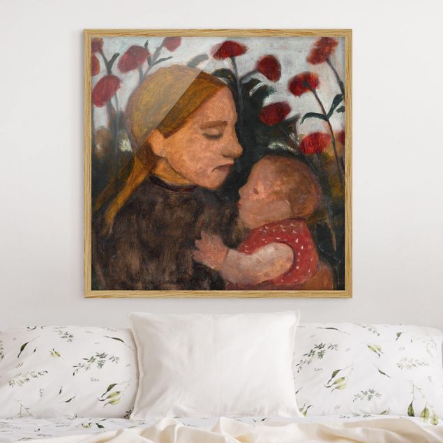 Stampe quadri famosi Paula Modersohn-Becker - Ragazza con bambino