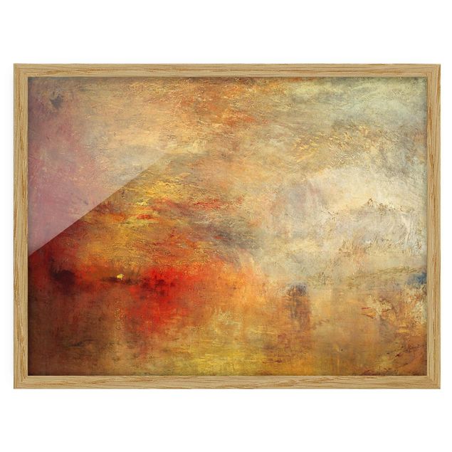 Stile artistico Joseph Mallord William Turner - Il tramonto sul lago