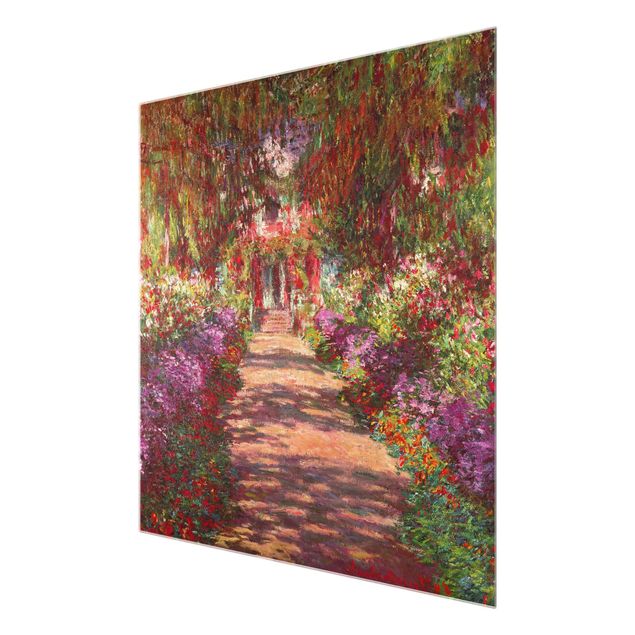 Quadri impressionisti Claude Monet - Sentiero nel giardino di Monet a Giverny