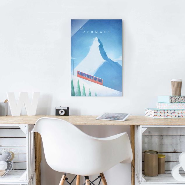Quadri con paesaggio Poster di viaggio - Zermatt