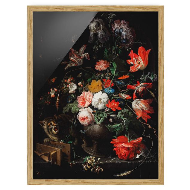 Quadro moderno Abraham Mignon - Il bouquet rovesciato