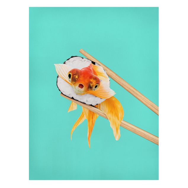 Quadro animali Sushi con pesce rosso