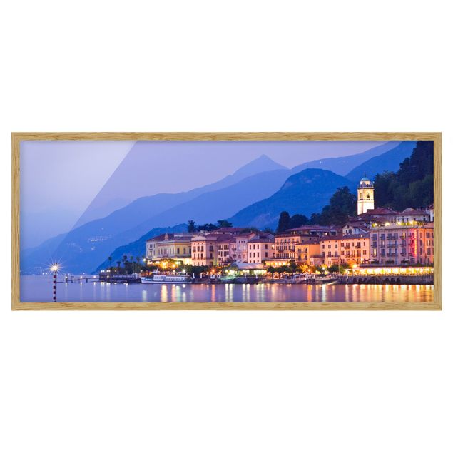 Quadri con cornice architettura e skylines  Bellagio sul lago di Como