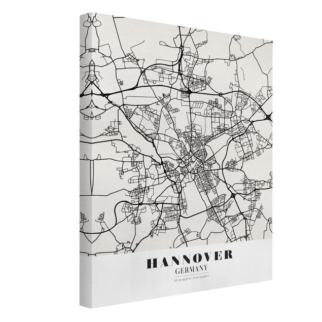 Stampe Mappa di Hannover - Classica