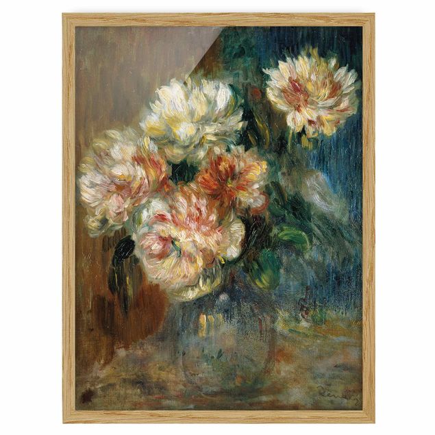 Quadri con cornice con fiori Auguste Renoir - Vaso di peonie