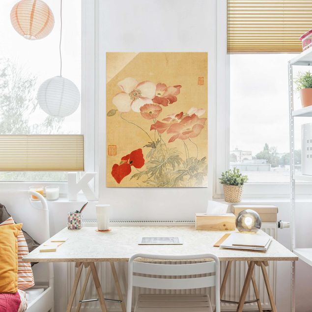 Riproduzioni quadri famosi Yun Shouping - Fiore di papavero