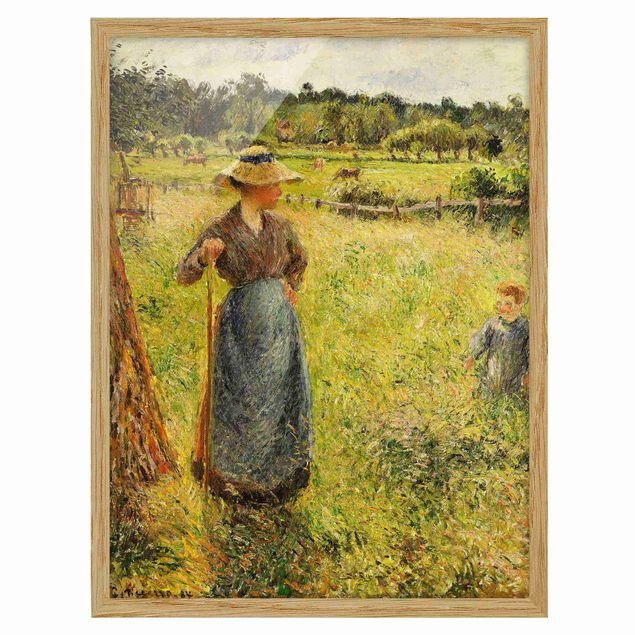 Quadro romanticismo Camille Pissarro - Il fienaio