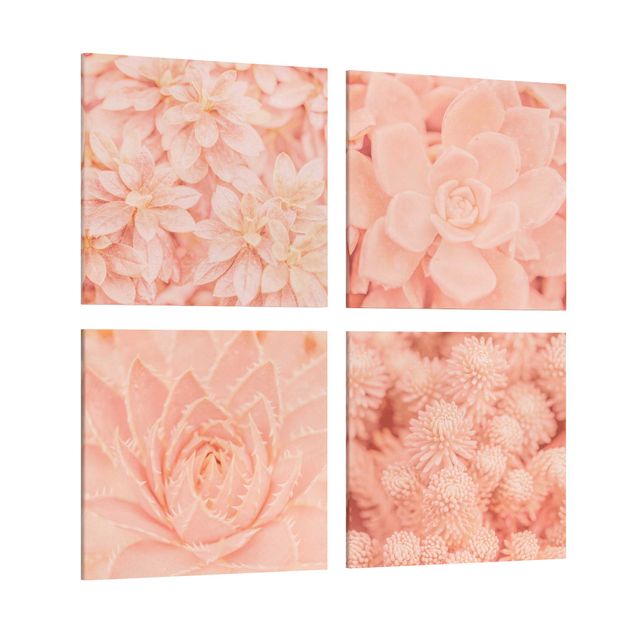 Quadri floreali moderni Magia dei fiori rosa