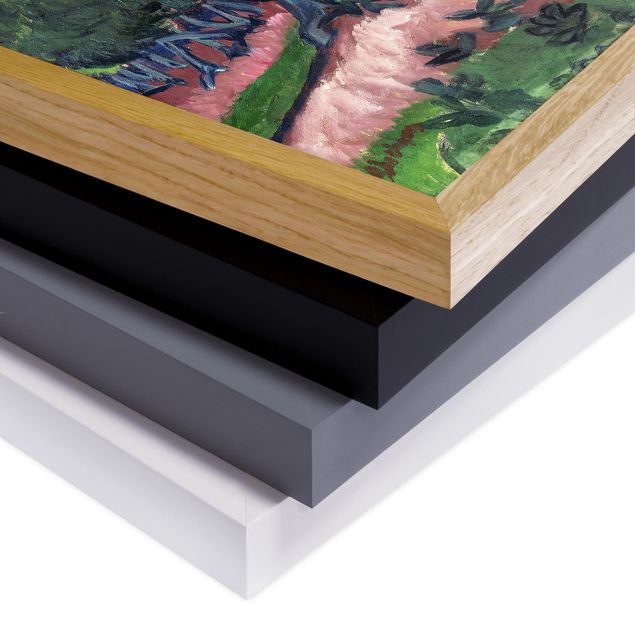 Quadri con cornice riproduzioni Ernst Ludwig Kirchner - Paesaggio con castagno