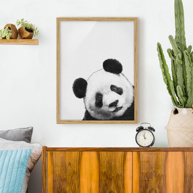 Quadro orso Illustrazione - Panda Disegno in bianco e nero